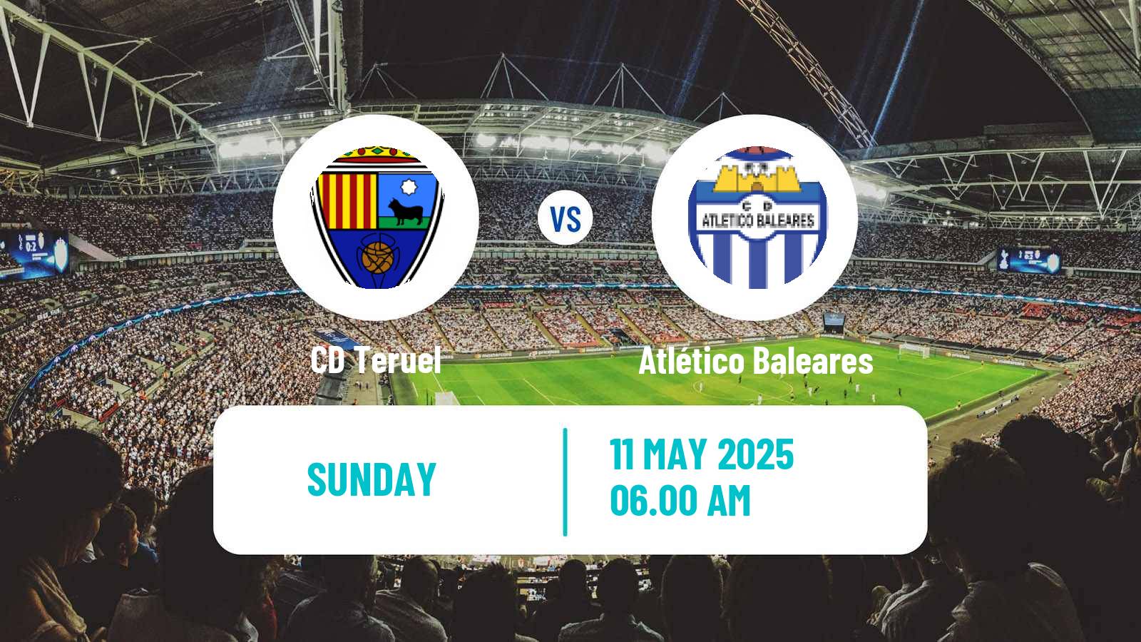 Soccer Spanish Segunda RFEF - Group 1 Teruel - Atlético Baleares