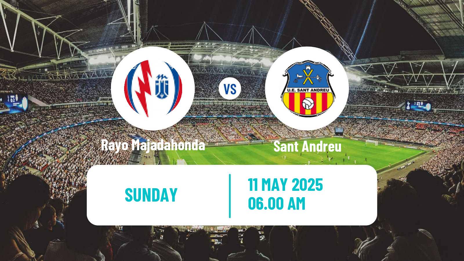 Soccer Spanish Segunda RFEF - Group 1 Rayo Majadahonda - Sant Andreu