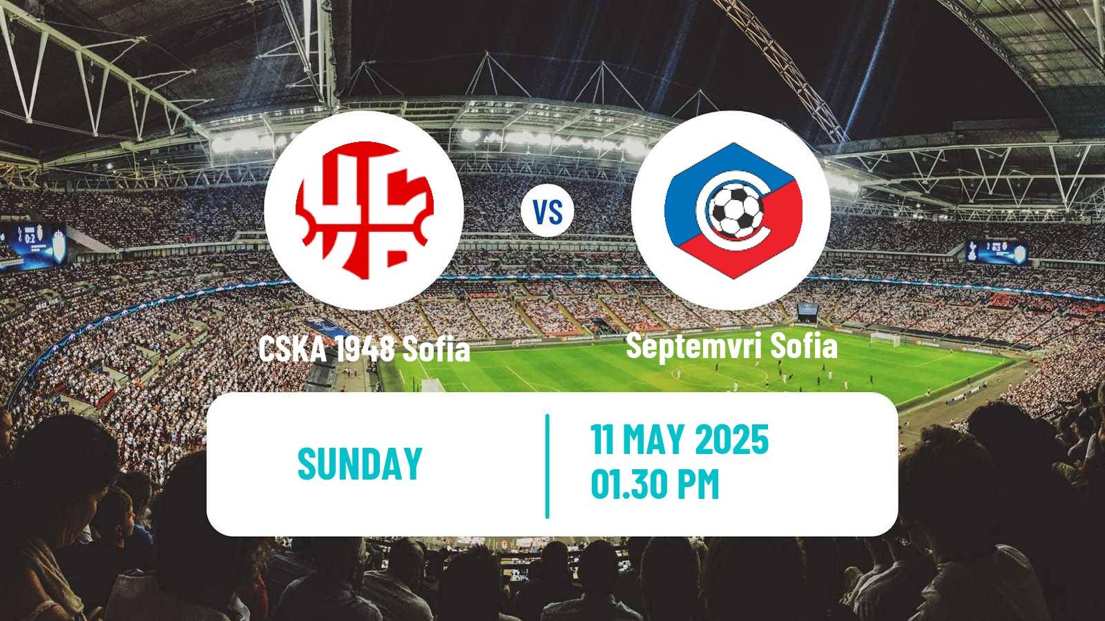 Soccer Bulgarian Parva Liga CSKA 1948 Sofia - Septemvri Sofia