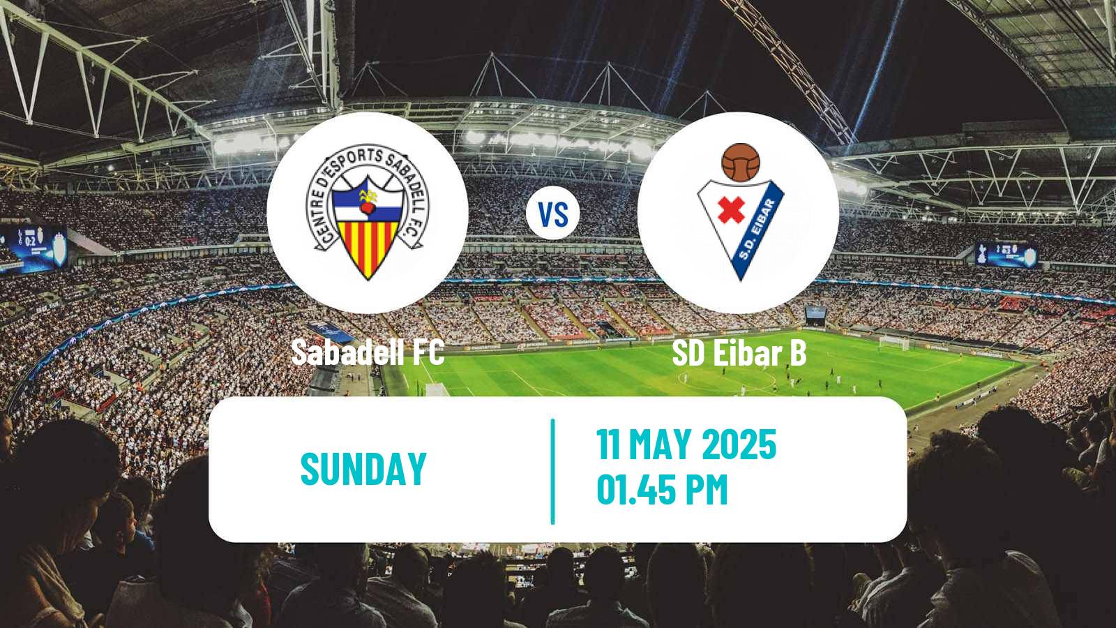 Soccer Spanish Segunda RFEF - Group 1 Sabadell - Eibar B