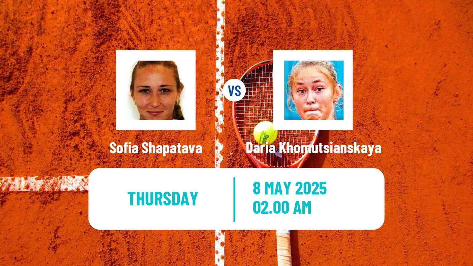Tennis ITF W50 Lopota 2 Women Sofia Shapatava - Daria Khomutsianskaya