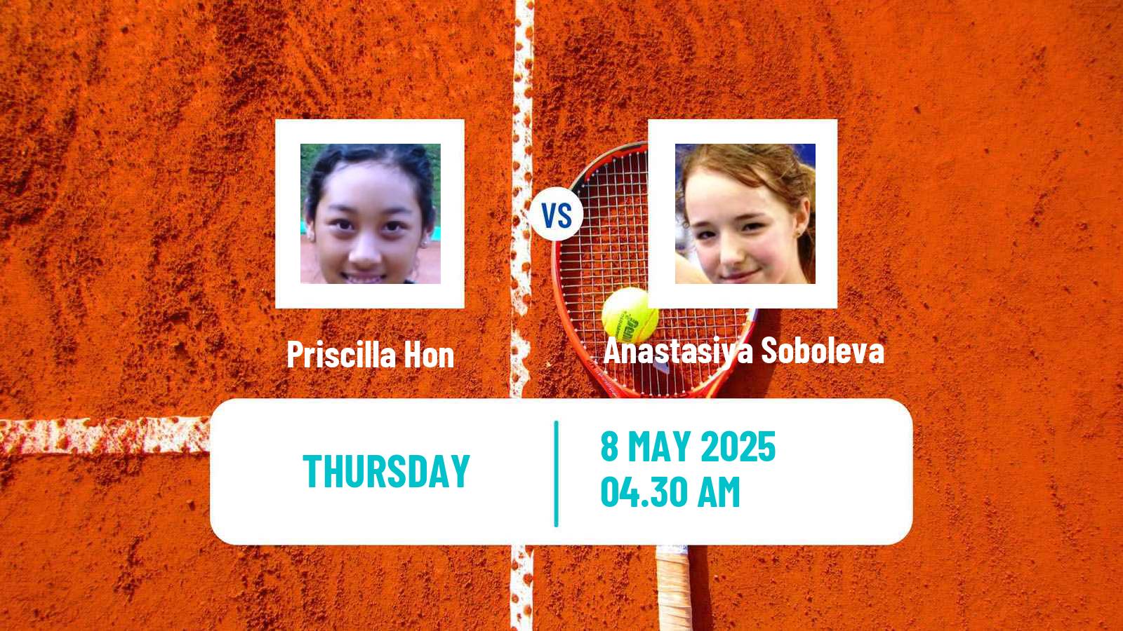 Tennis ITF W75 Prague 2 Women Priscilla Hon - Anastasiya Soboleva