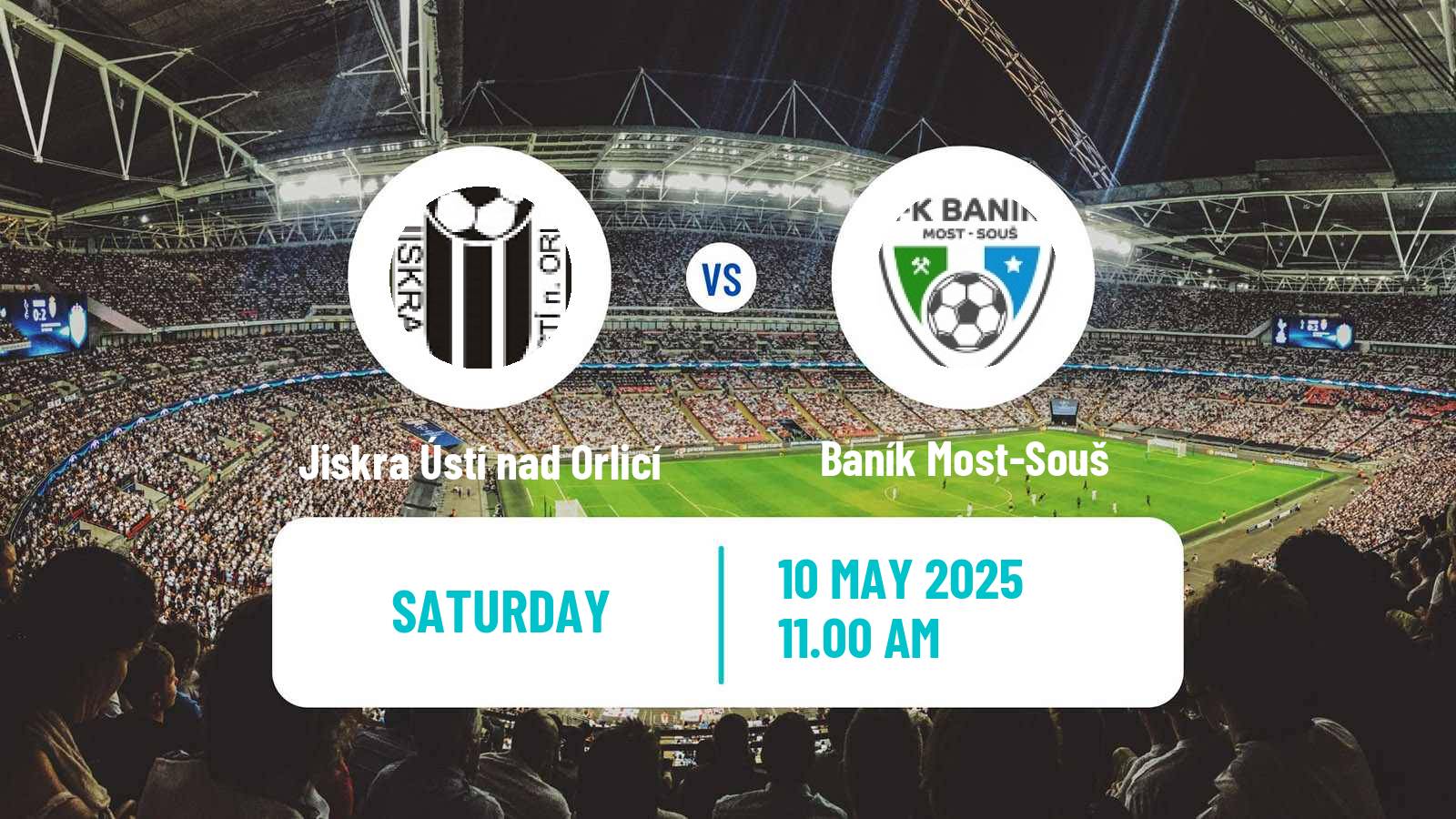Soccer Czech CFL Group B Jiskra Ústí nad Orlicí - Baník Most-Souš