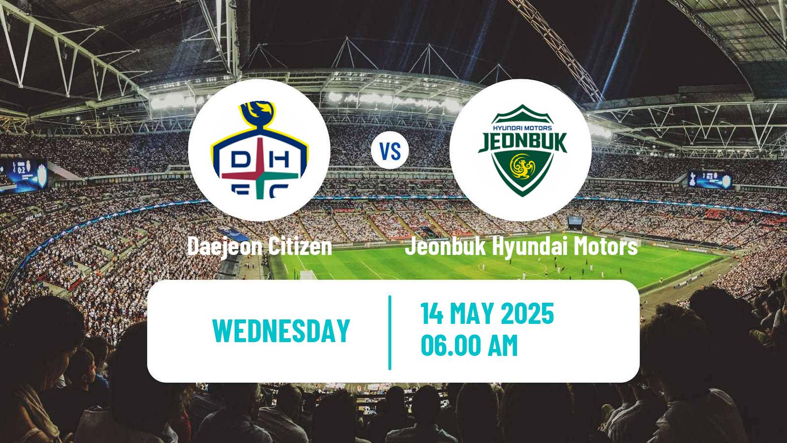 Soccer South Korean Cup Daejeon Citizen - Jeonbuk Hyundai Motors