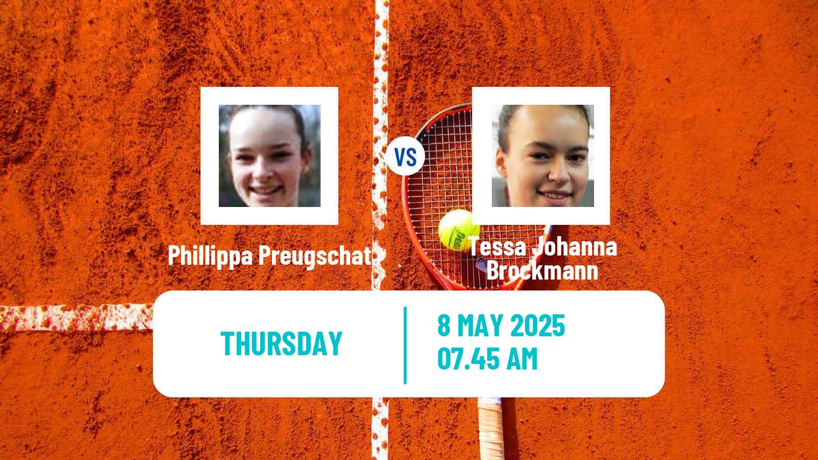 Tennis ITF W15 Kalmar Women Phillippa Preugschat - Tessa Johanna Brockmann
