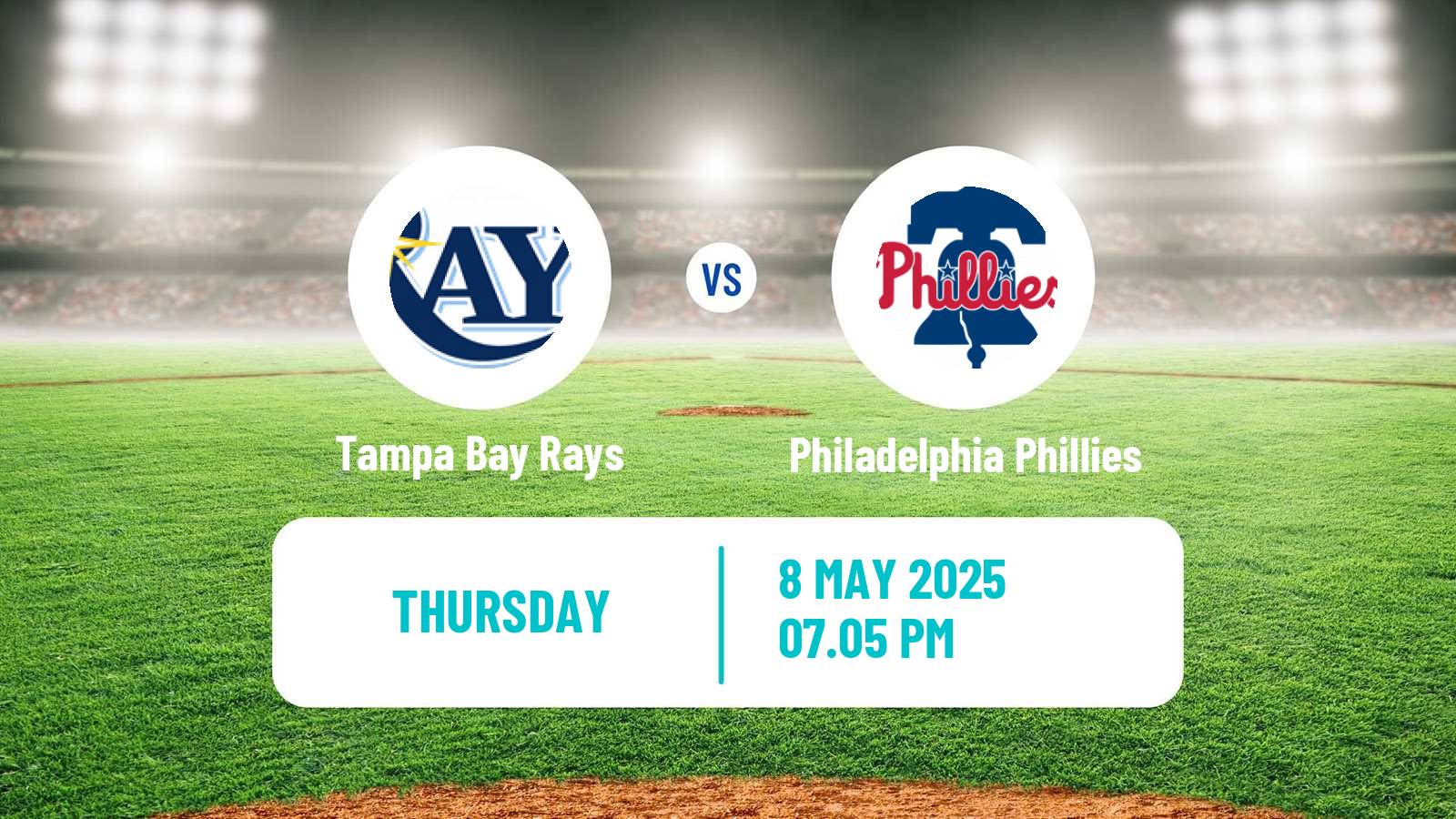 Baseball MLB Tampa Bay Rays - Philadelphia Phillies