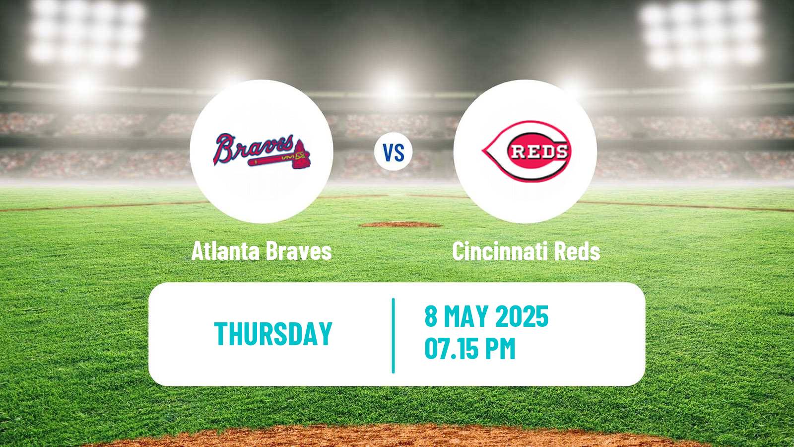Baseball MLB Atlanta Braves - Cincinnati Reds
