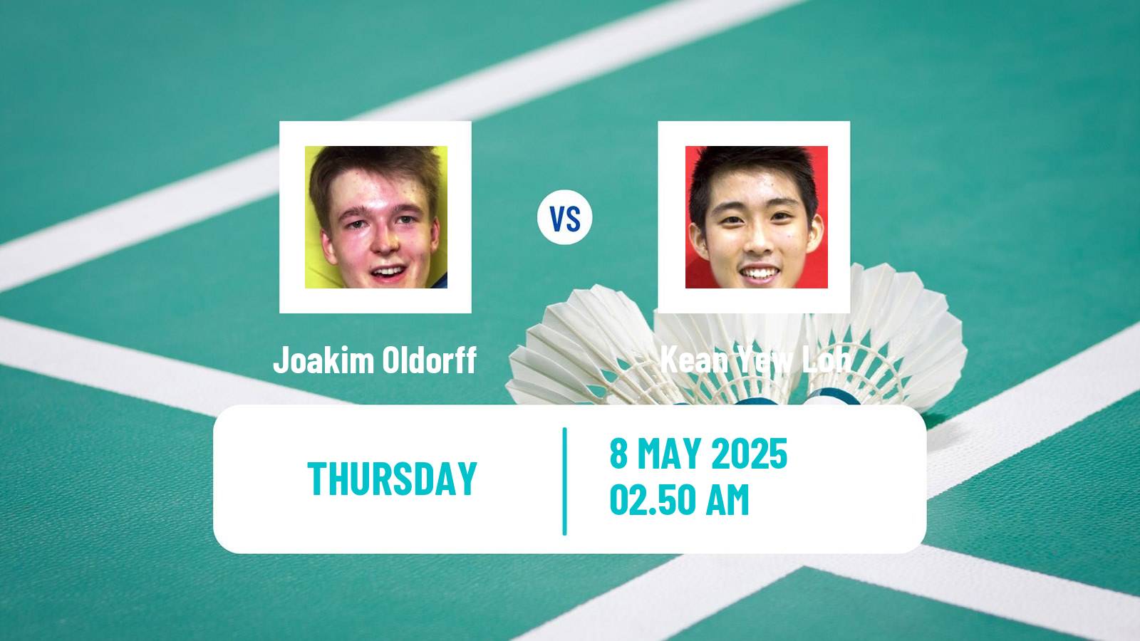 Badminton BWF World Tour Taipei Open Men Joakim Oldorff - Kean Yew Loh