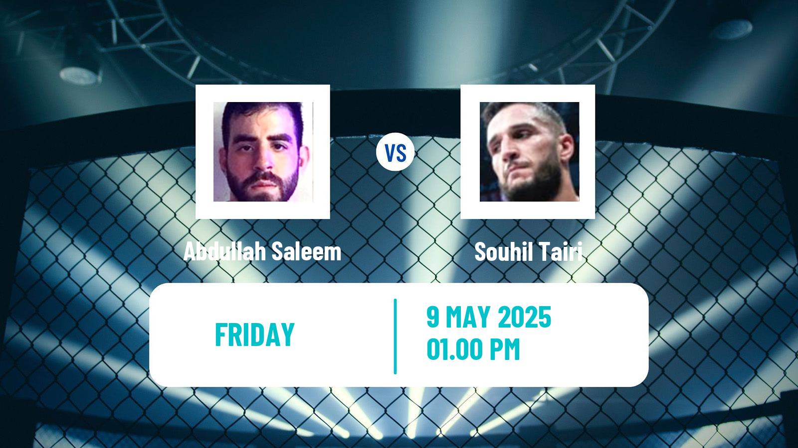 MMA Lightweight Pfl Mena Tournament Men Abdullah Saleem - Souhil Tairi
