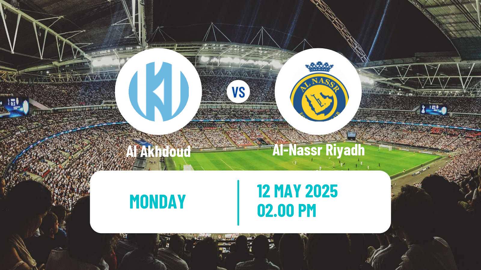 Soccer Saudi Professional League Al Akhdoud - Al-Nassr Riyadh