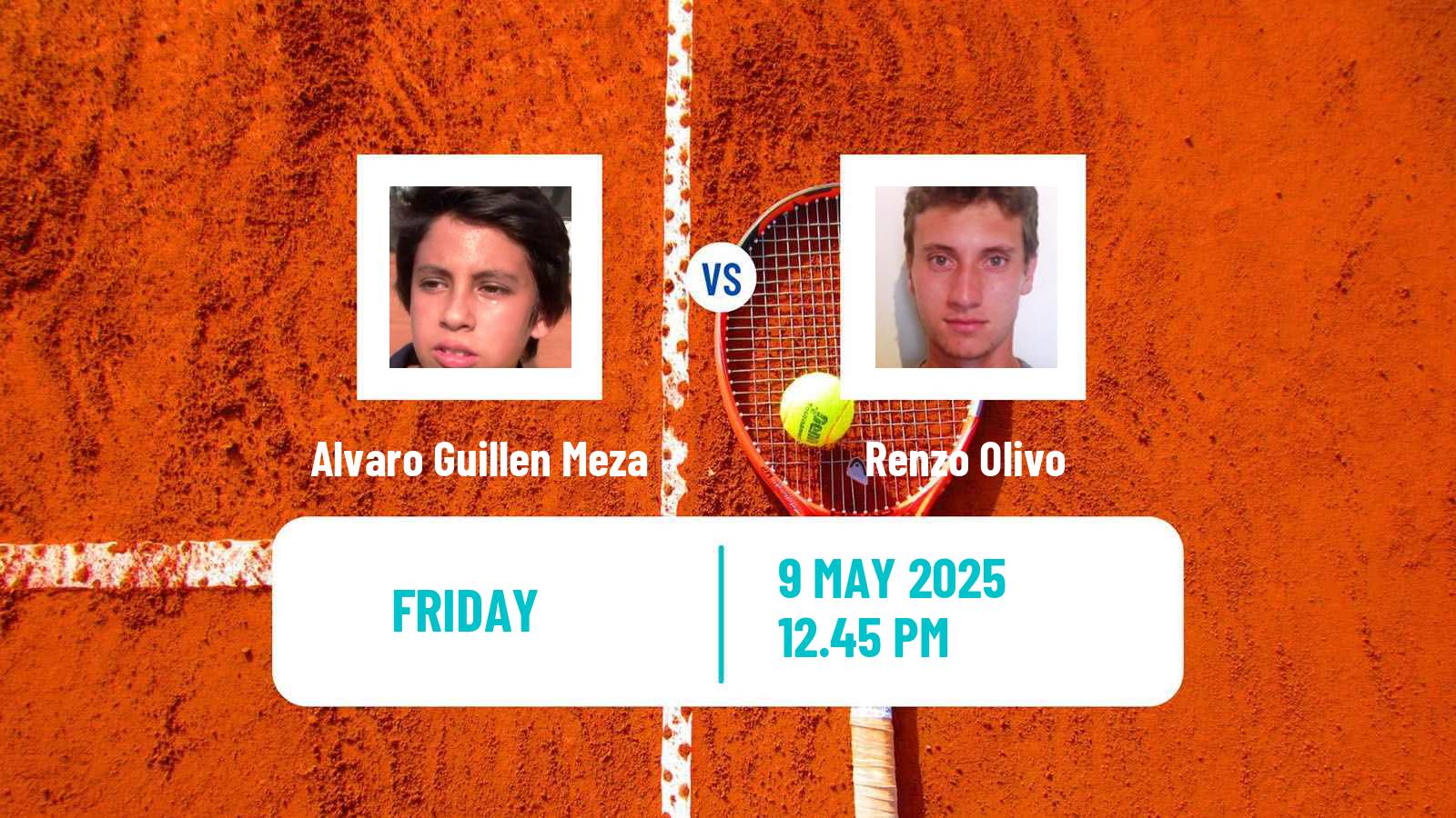 Tennis Santos Challenger Men Alvaro Guillen Meza - Renzo Olivo
