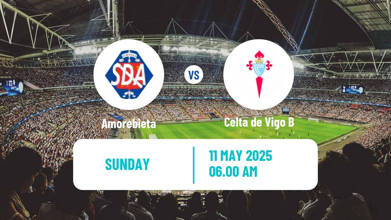 Soccer Spanish Primera RFEF Group 1 Amorebieta - Celta de Vigo B