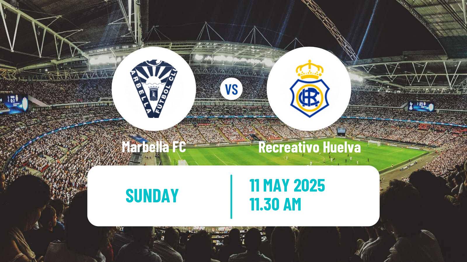 Soccer Spanish Primera RFEF Group 2 Marbella - Recreativo Huelva