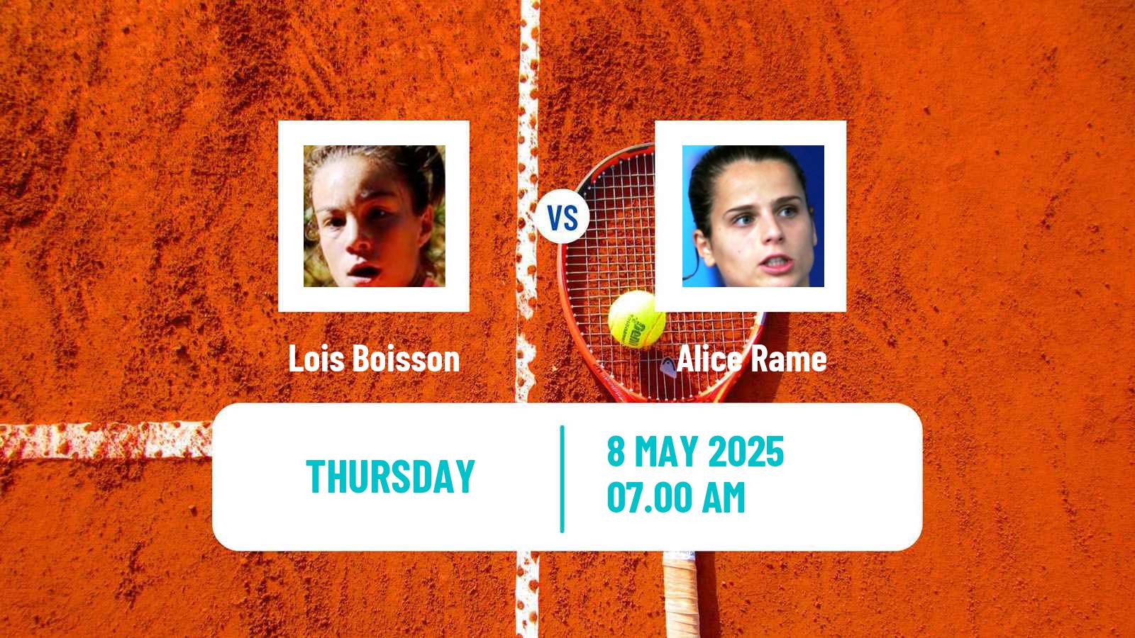 Tennis ITF W75 Saint Gaudens Women Lois Boisson - Alice Rame