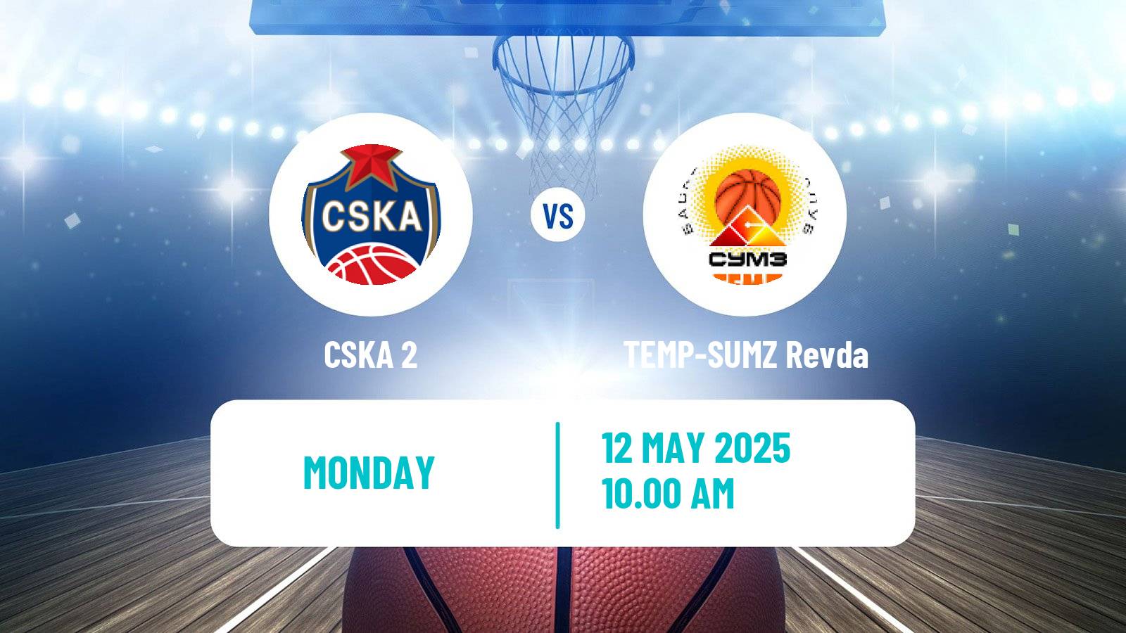 Basketball Russian Super League Basketball CSKA 2 - TEMP-SUMZ Revda