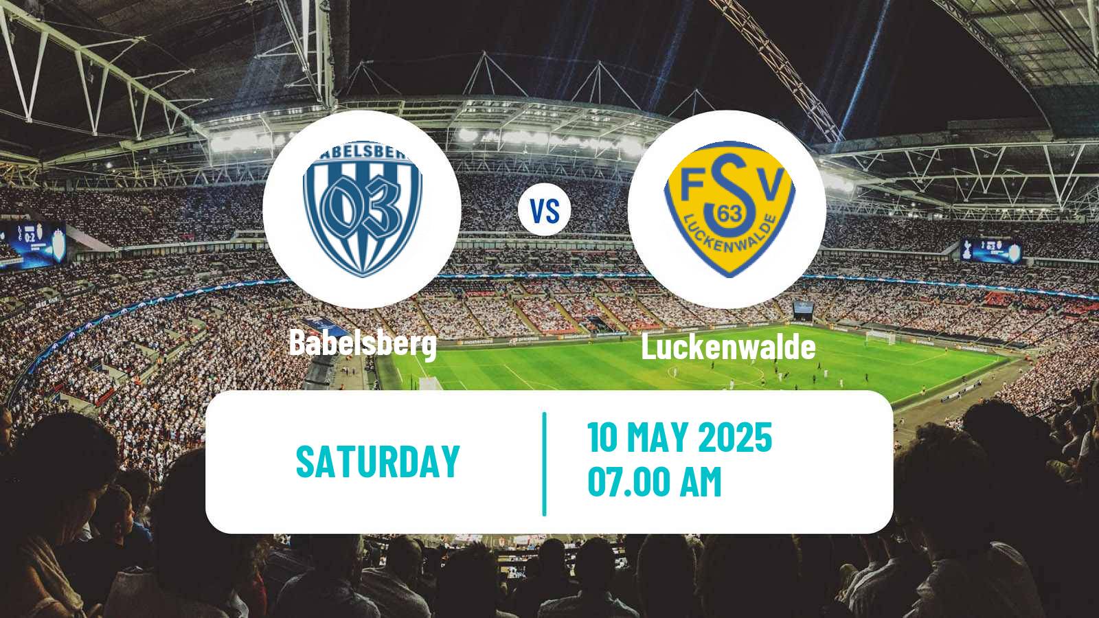 Soccer German Regionalliga Nordost Babelsberg - Luckenwalde