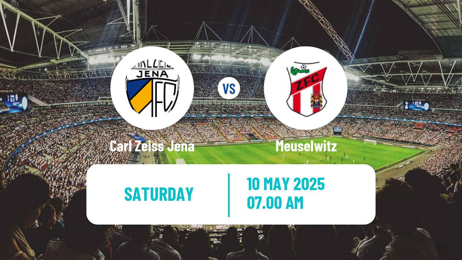 Soccer German Regionalliga Nordost Carl Zeiss Jena - Meuselwitz