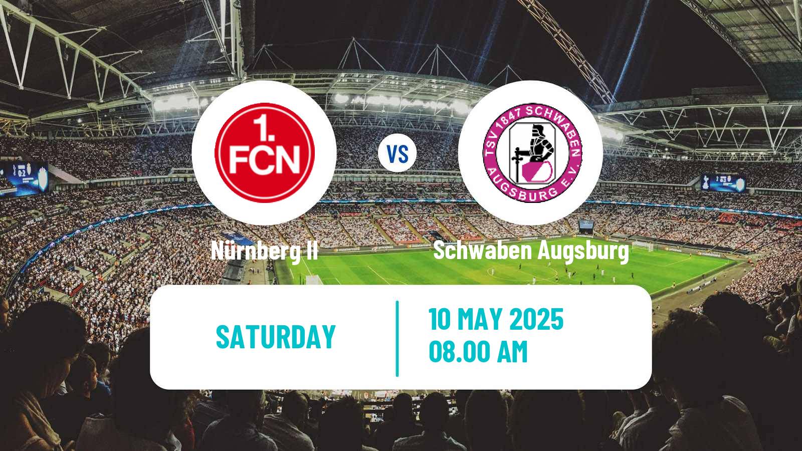 Soccer German Regionalliga Bayern Nürnberg II - Schwaben Augsburg