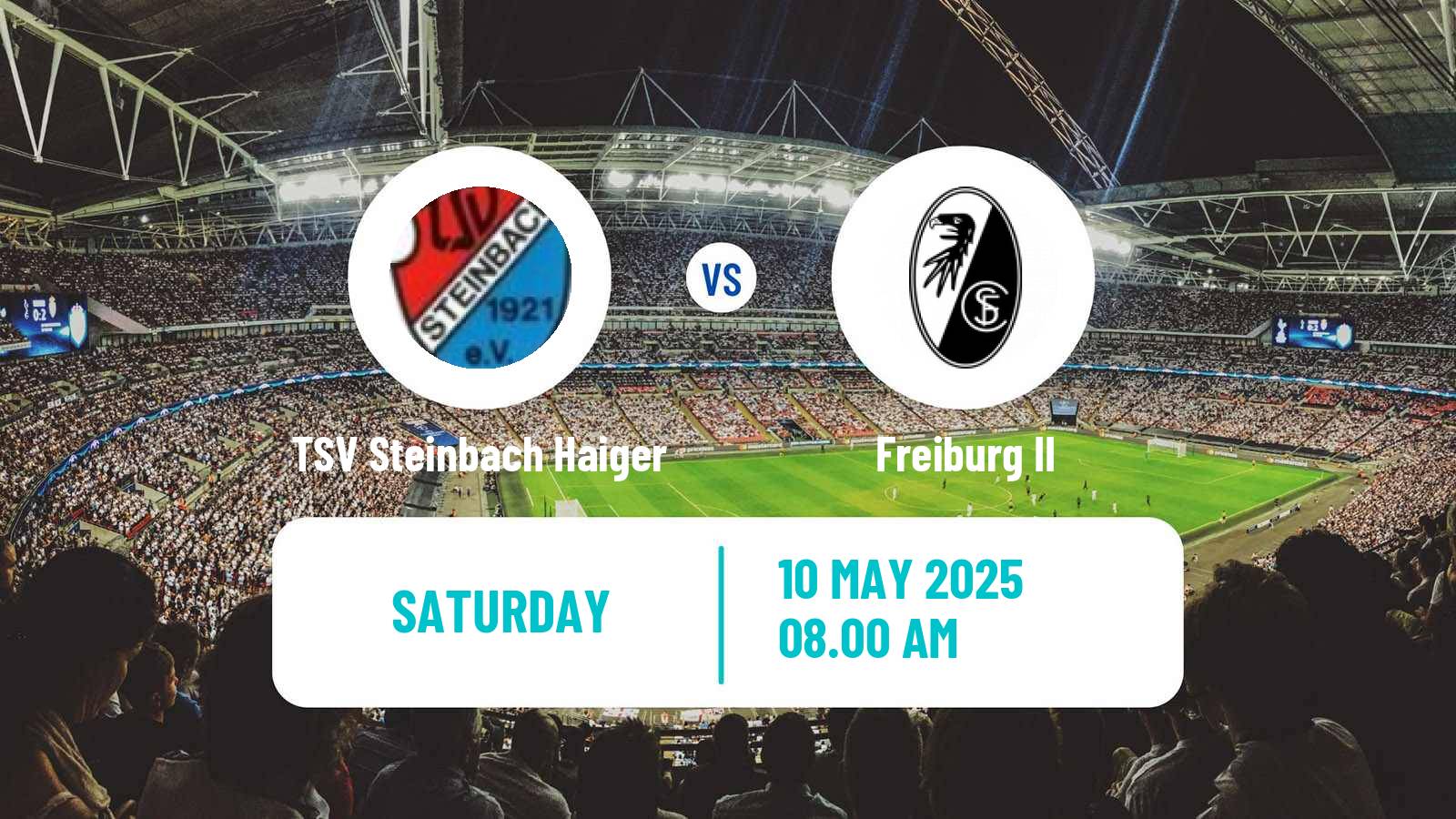 Soccer German Regionalliga Sudwest TSV Steinbach Haiger - Freiburg II