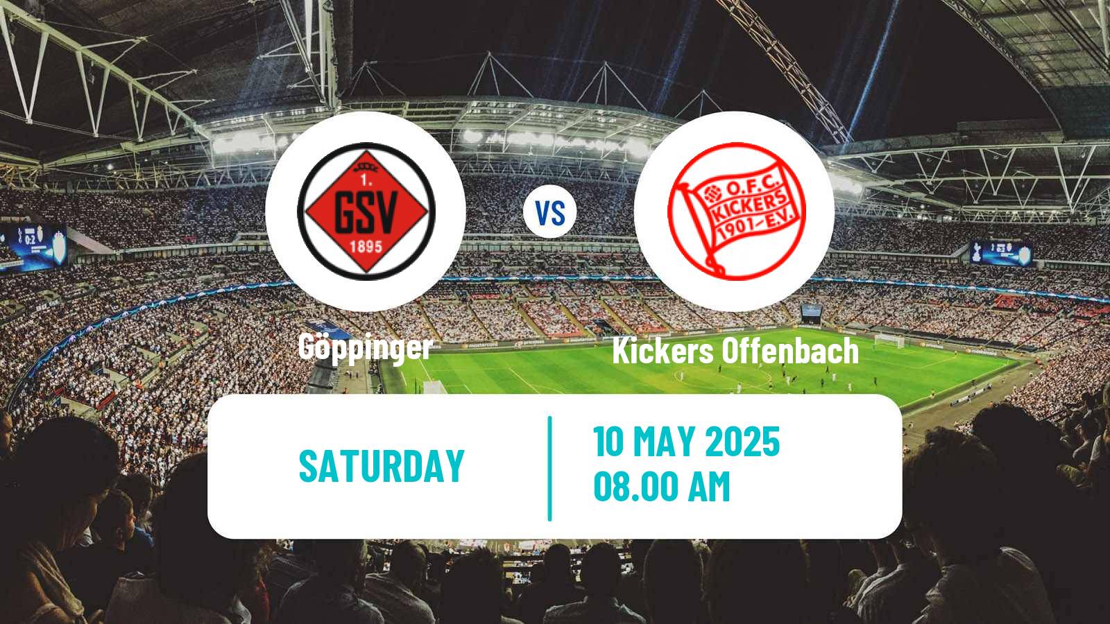 Soccer German Regionalliga Sudwest Göppinger - Kickers Offenbach