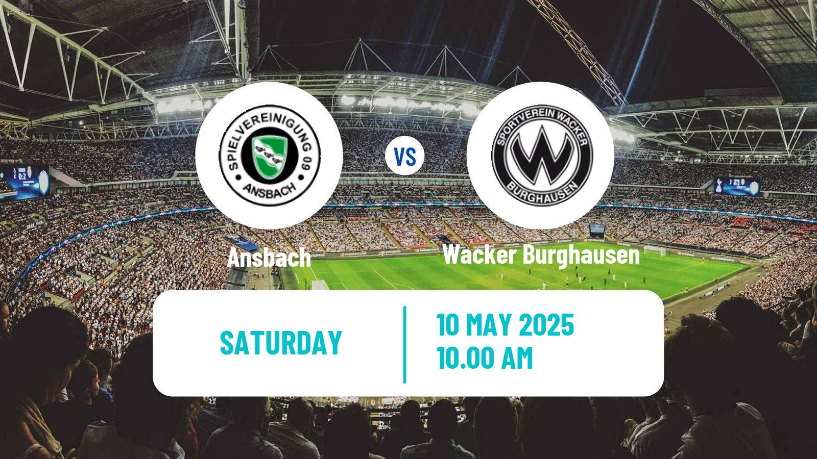 Soccer German Regionalliga Bayern Ansbach - Wacker Burghausen