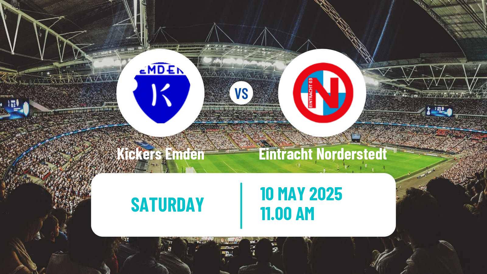 Soccer German Regionalliga North Kickers Emden - Eintracht Norderstedt