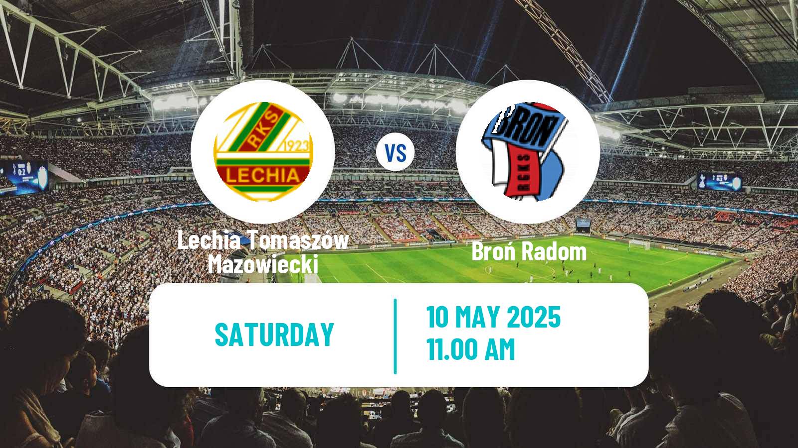 Soccer Polish Division 3 - Group I Lechia Tomaszów Mazowiecki - Broń Radom