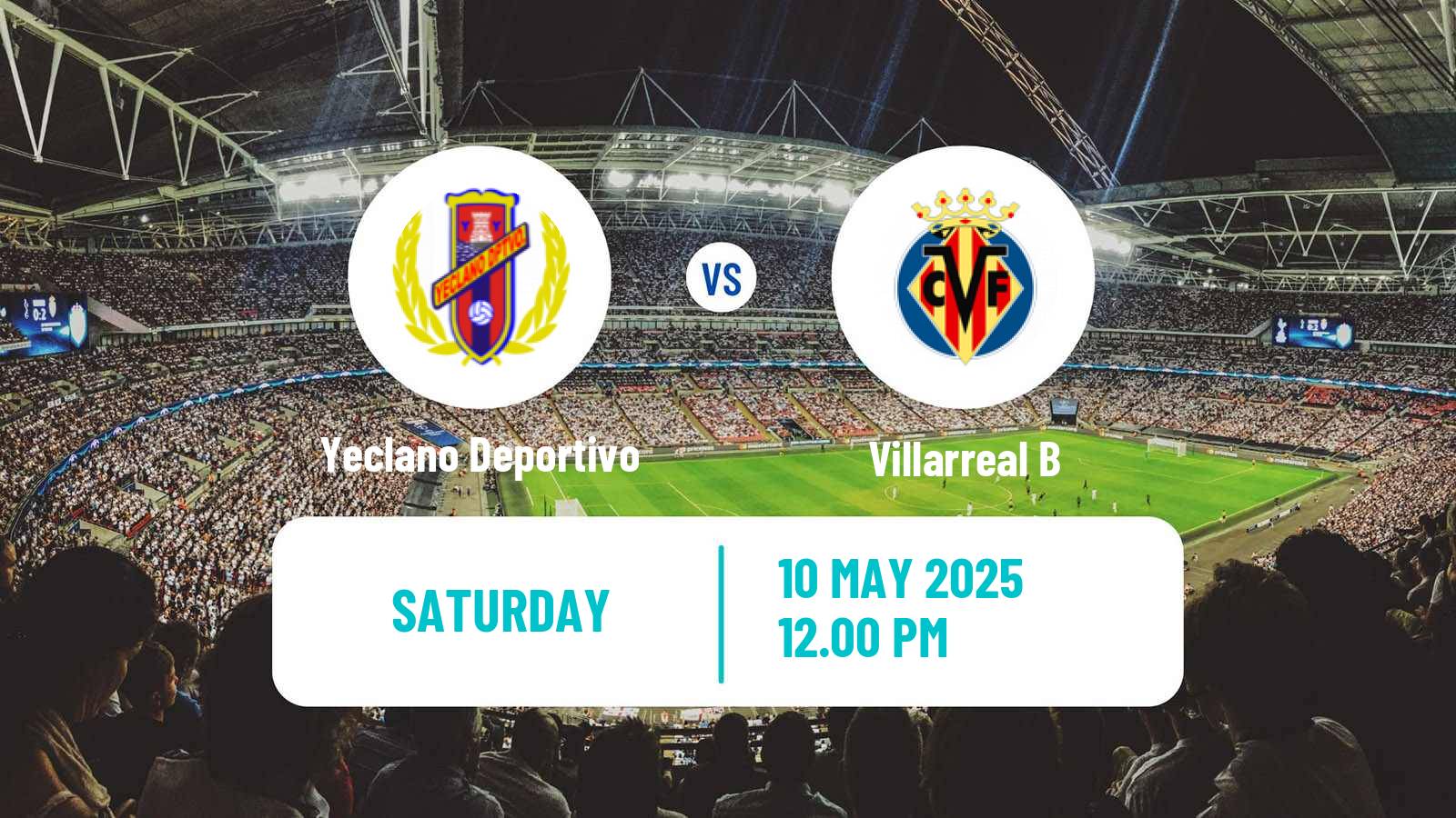 Soccer Spanish Primera RFEF Group 2 Yeclano Deportivo - Villarreal B