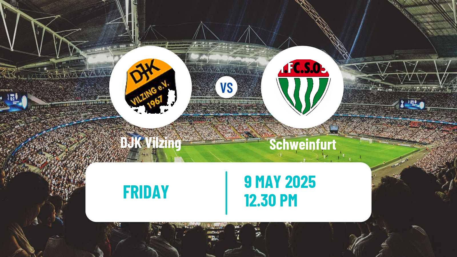 Soccer German Regionalliga Bayern Vilzing - Schweinfurt