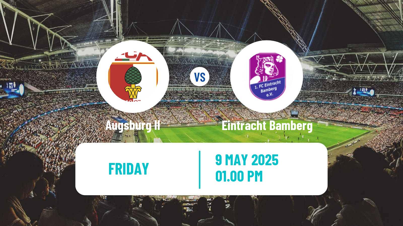 Soccer German Regionalliga Bayern Augsburg II - Eintracht Bamberg