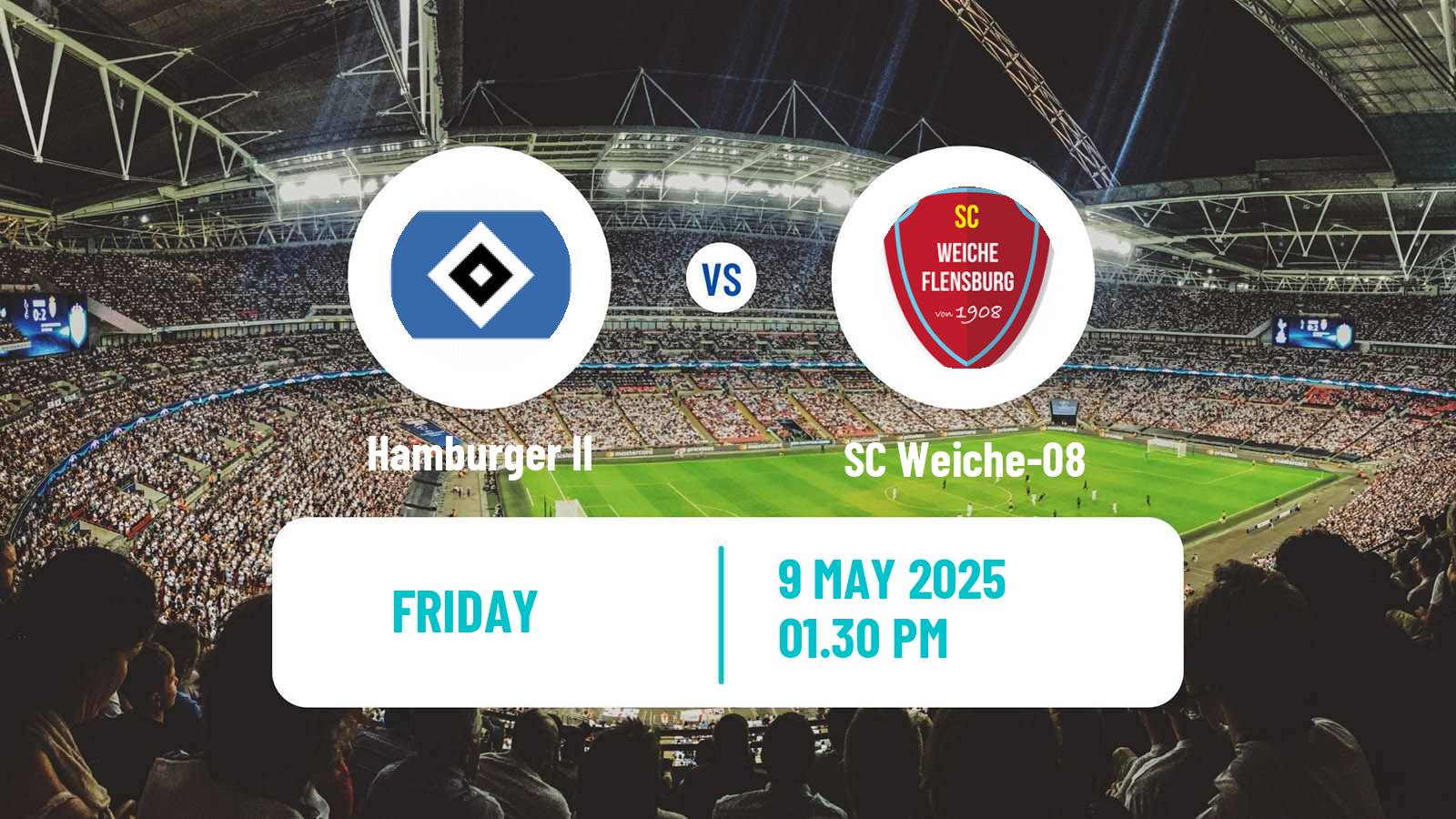 Soccer German Regionalliga North Hamburger II - SC Weiche-08