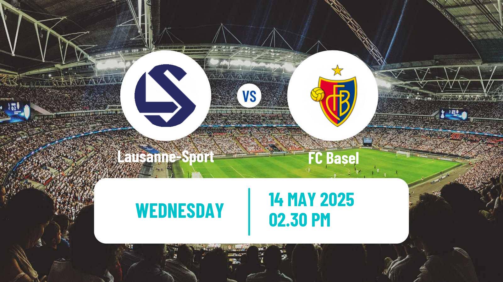 Soccer Swiss Super League Lausanne-Sport - Basel