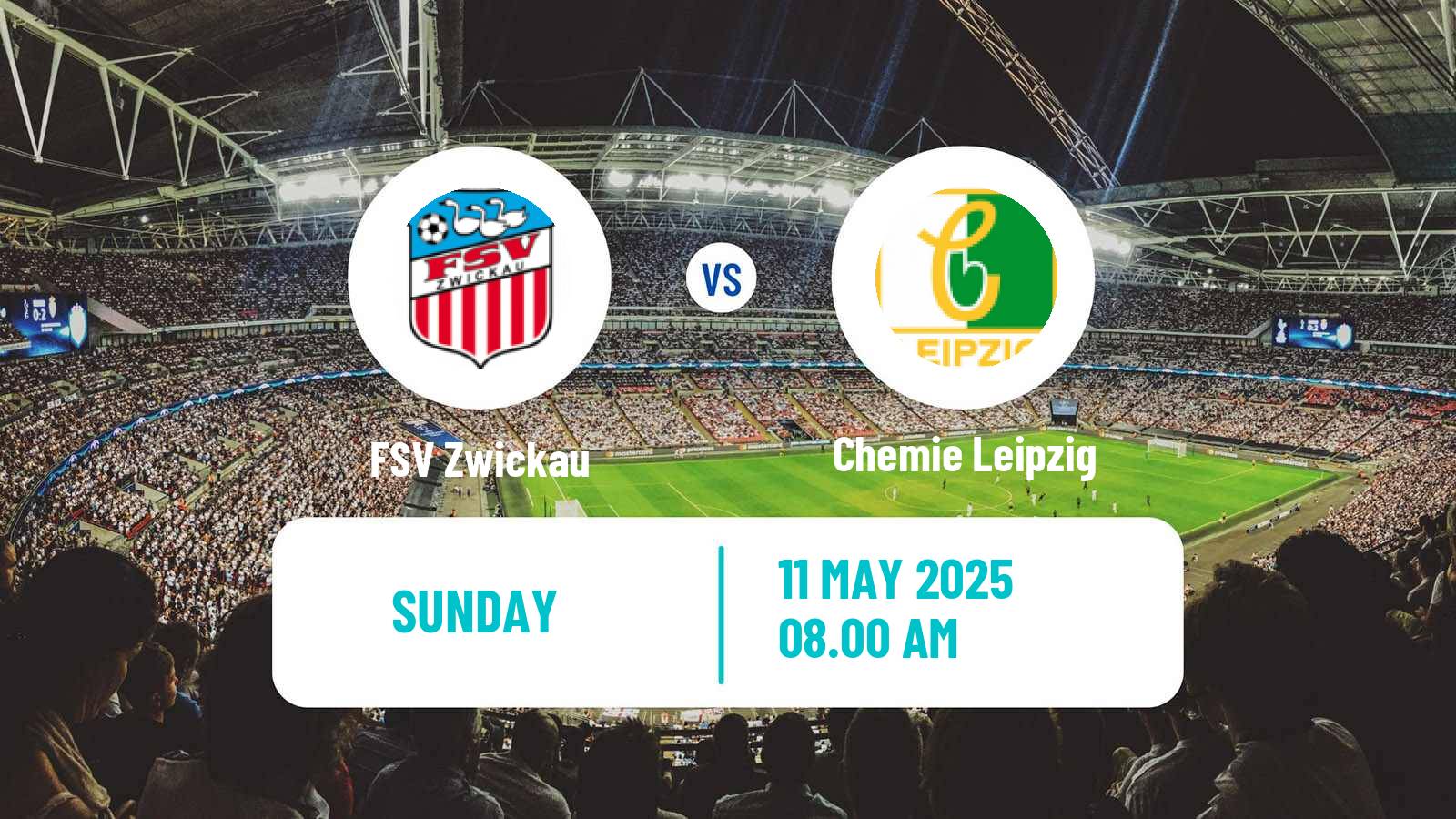 Soccer German Regionalliga Nordost Zwickau - Chemie Leipzig