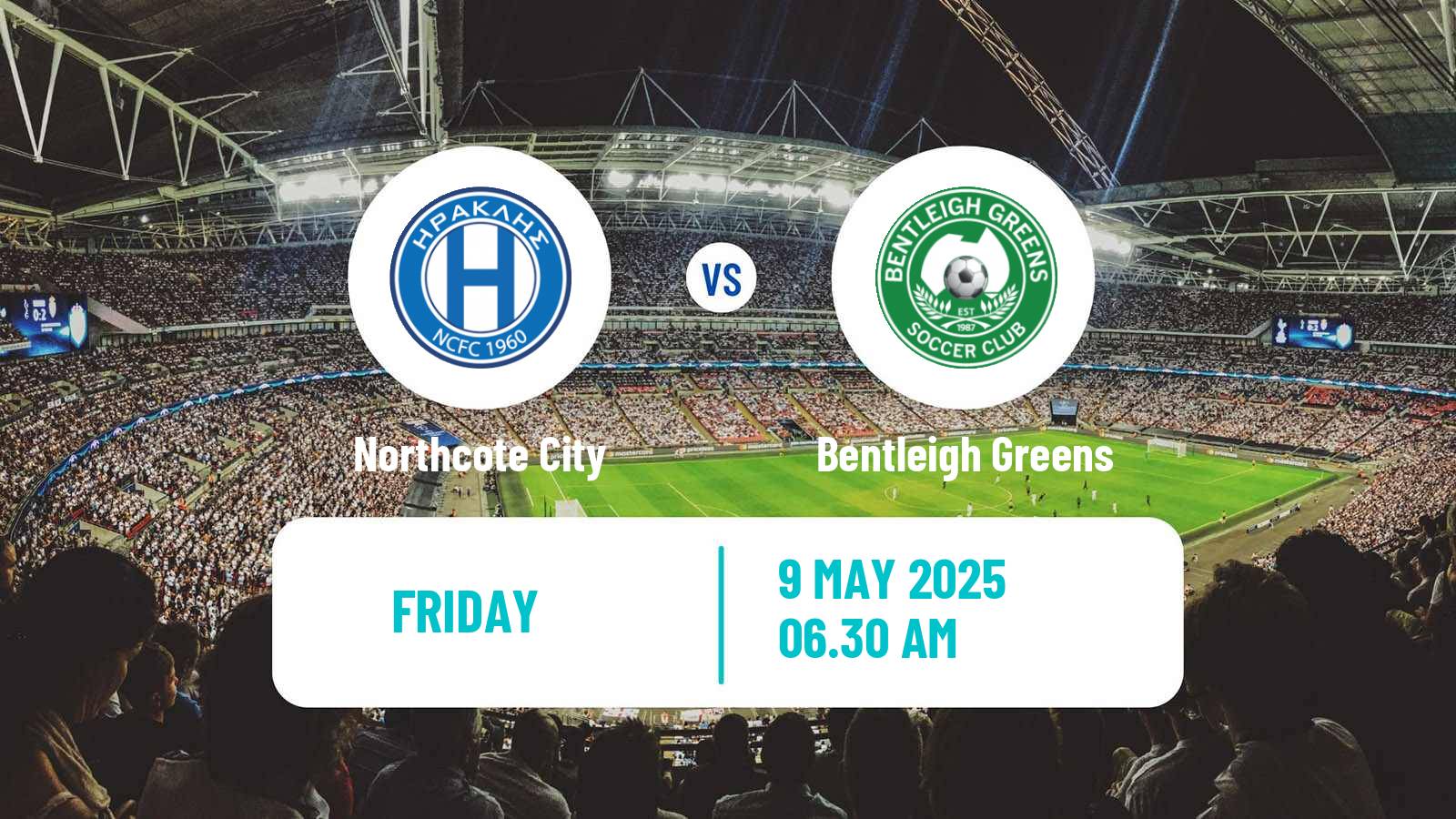 Soccer Australian Victoria Premier League Northcote City - Bentleigh Greens
