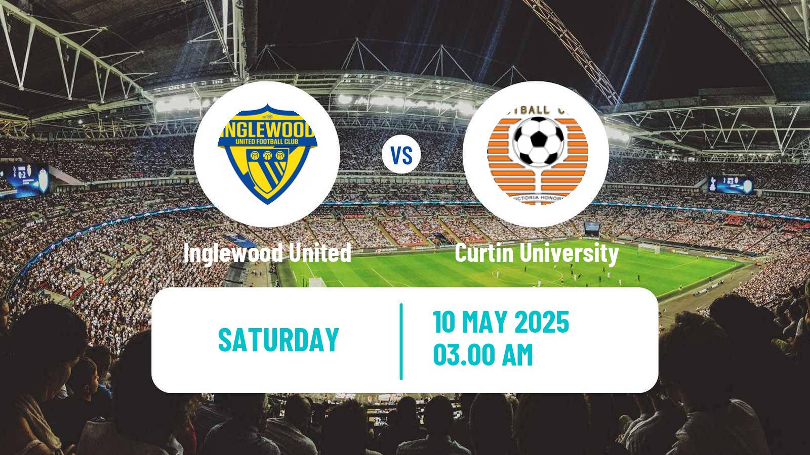 Soccer Australian WA State League Inglewood United - Curtin University