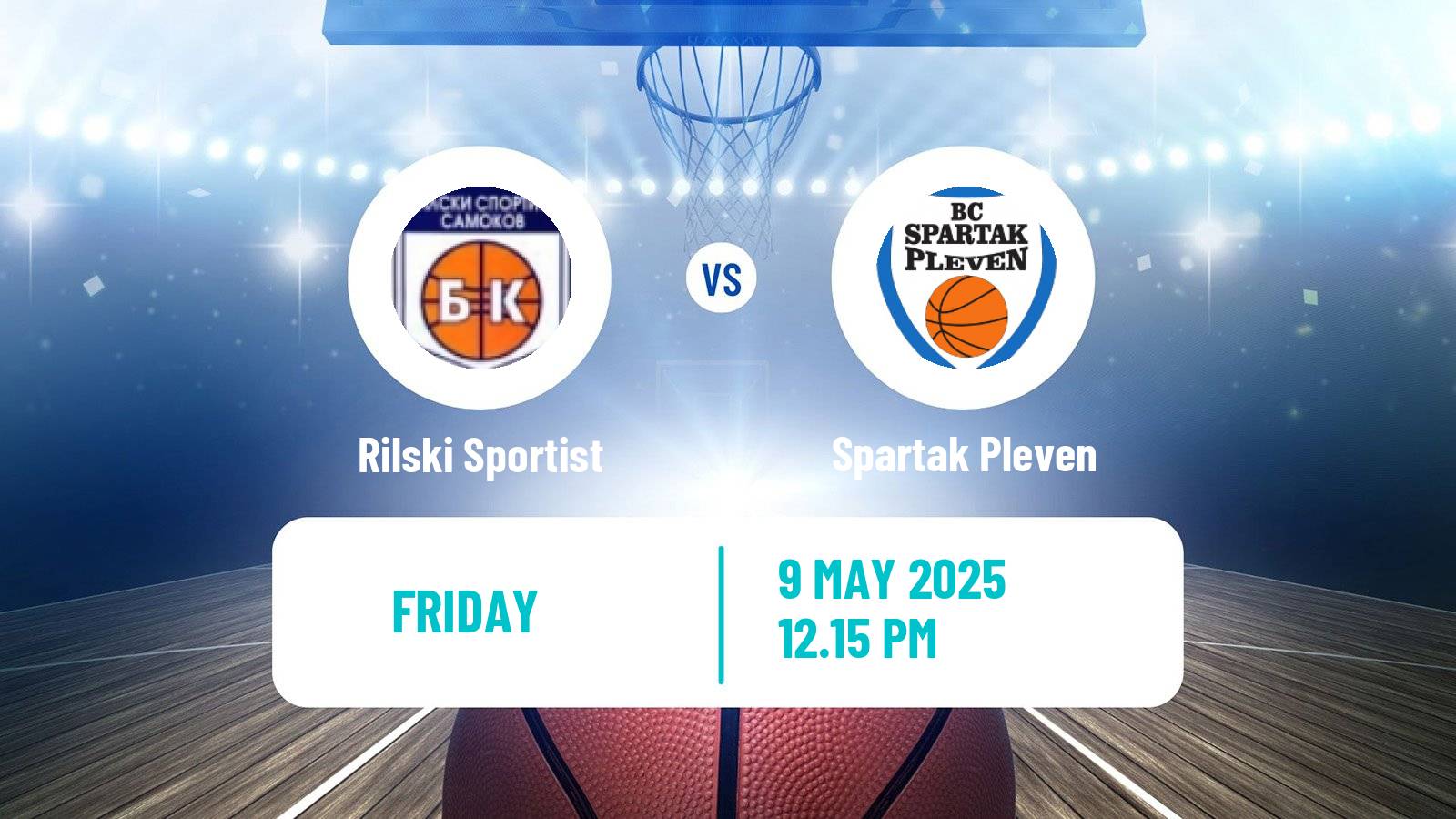 Basketball Bulgarian NBL Rilski Sportist - Spartak Pleven