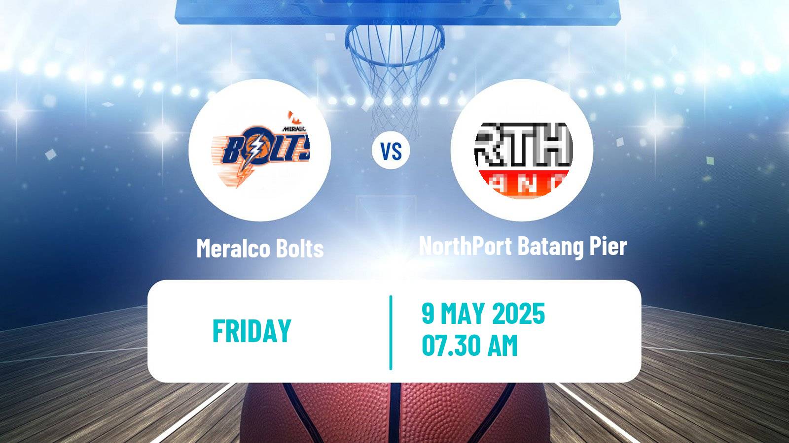 Basketball Philippines Cup Meralco Bolts - NorthPort Batang Pier