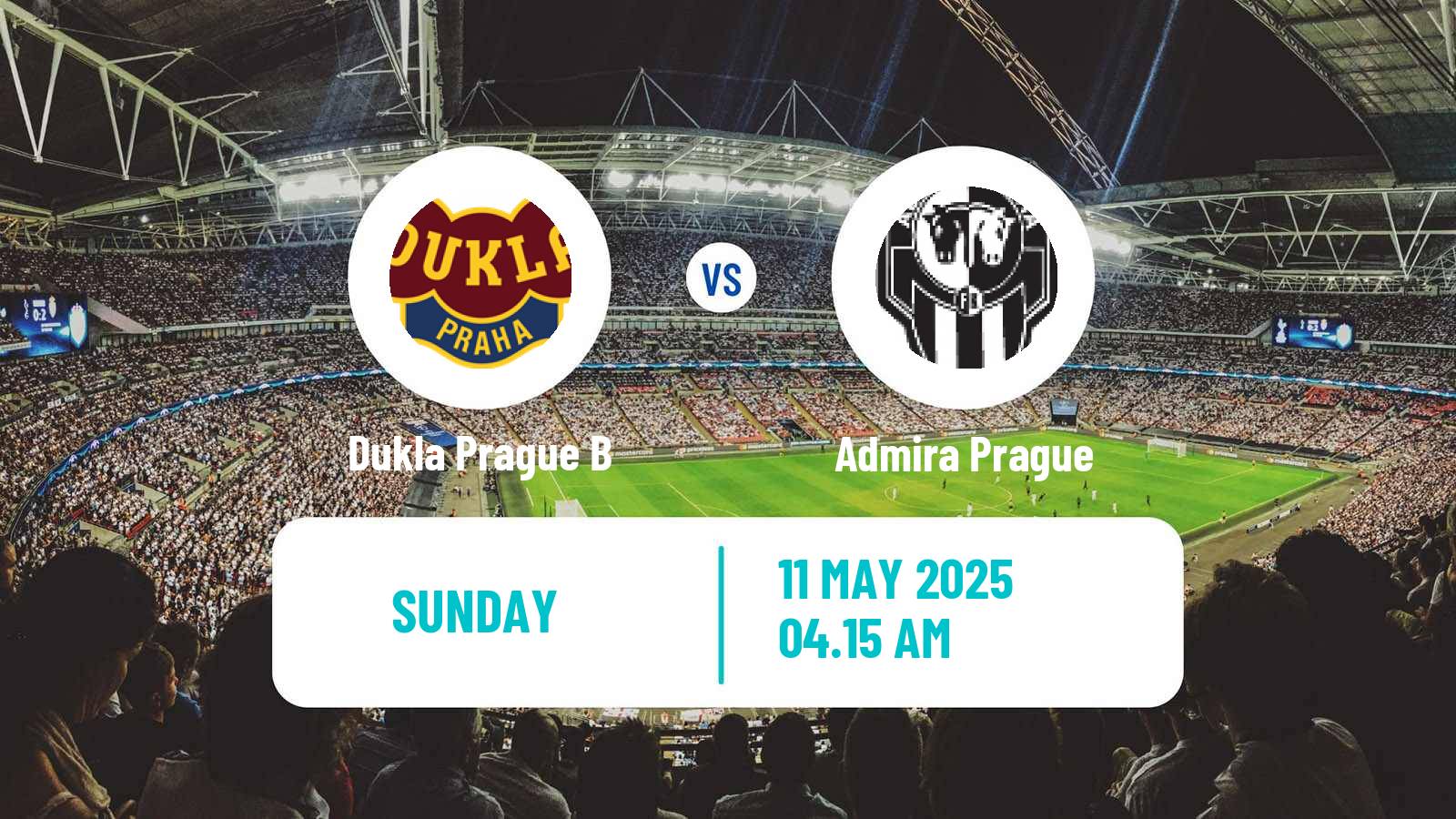 Soccer Czech CFL Group A Dukla Prague B - Admira Prague