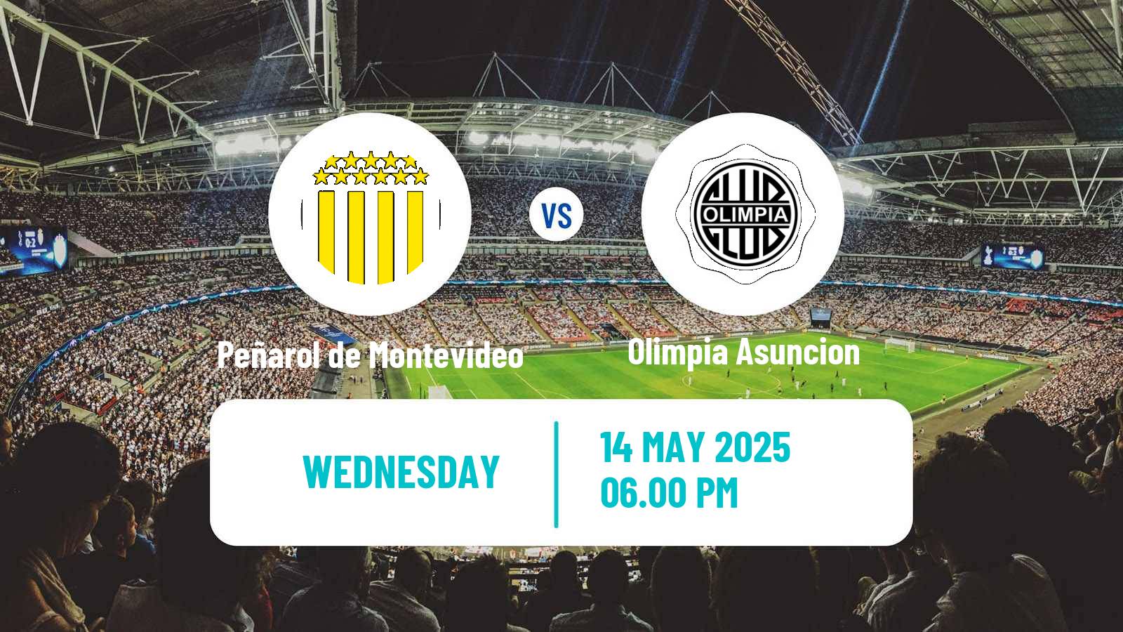 Soccer Copa Libertadores Peñarol de Montevideo - Olimpia Asuncion