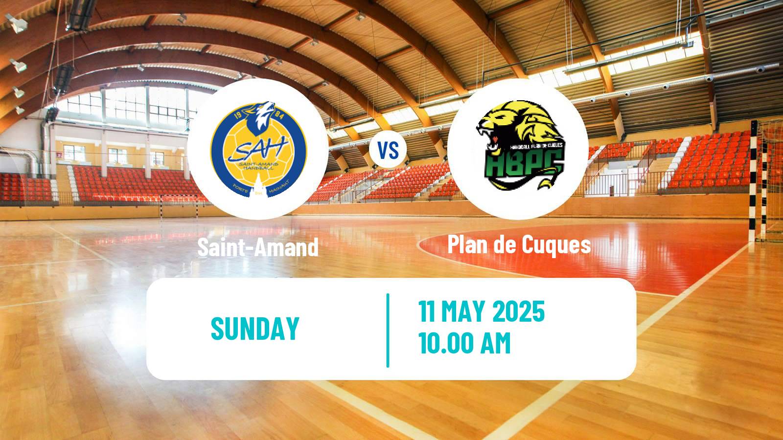 Handball French Division 1 Handball Women Saint-Amand - Plan de Cuques