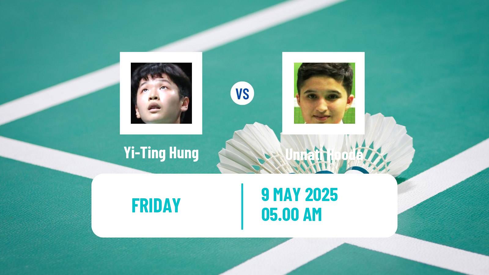 Badminton BWF World Tour Taipei Open Women Yi-Ting Hung - Unnati Hooda