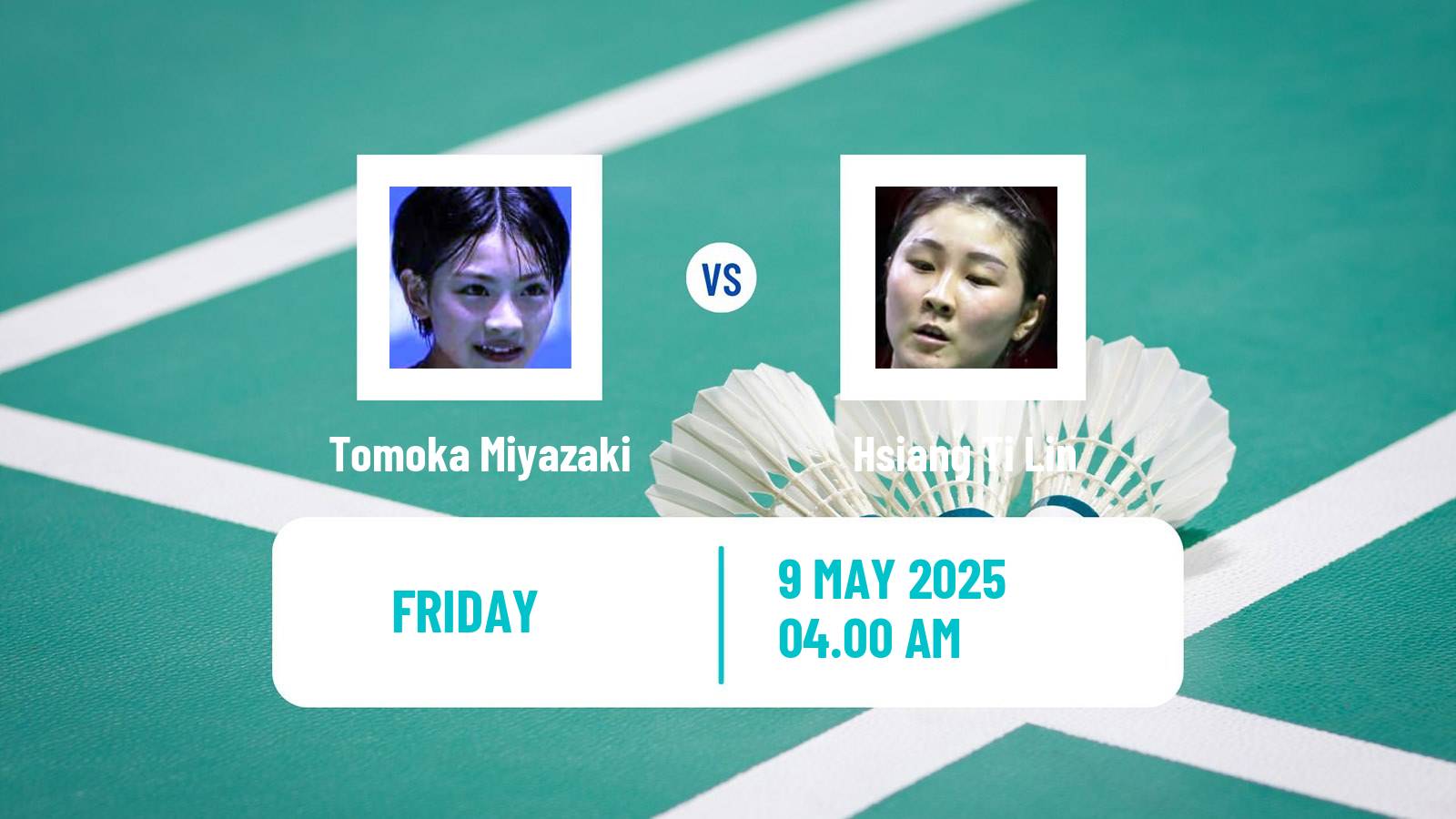 Badminton BWF World Tour Taipei Open Women Tomoka Miyazaki - Hsiang Ti Lin