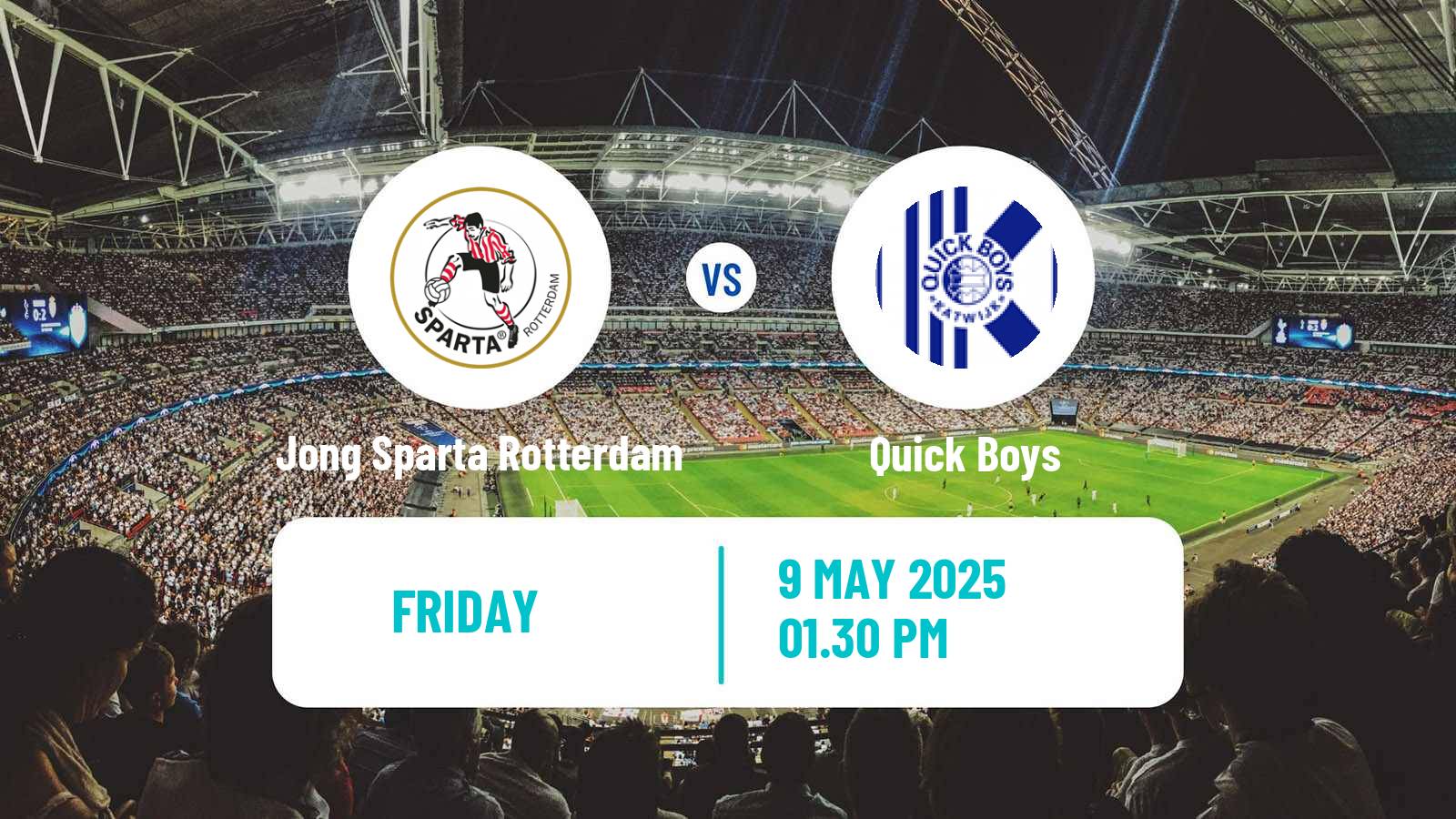 Soccer Dutch Tweede Divisie Jong Sparta Rotterdam - Quick Boys