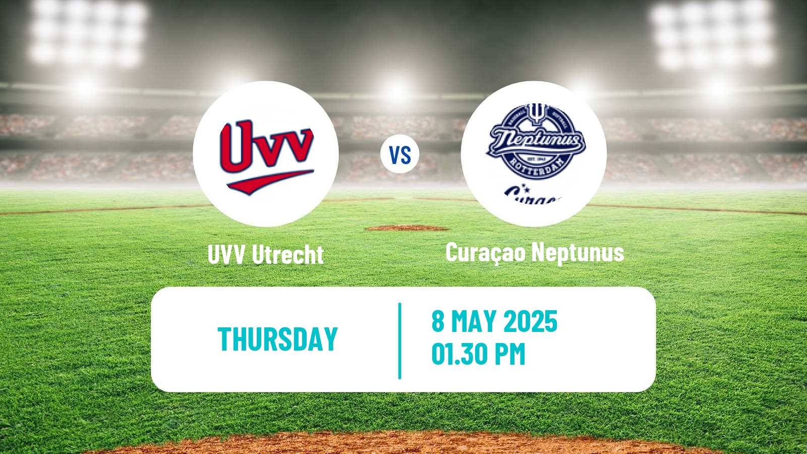Baseball Dutch Hoofdklasse Baseball UVV Utrecht - Curaçao Neptunus