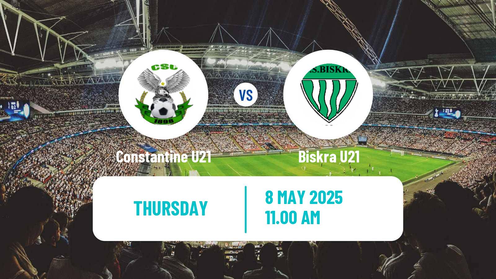 Soccer Algerian Ligue U21 Constantine U21 - Biskra U21