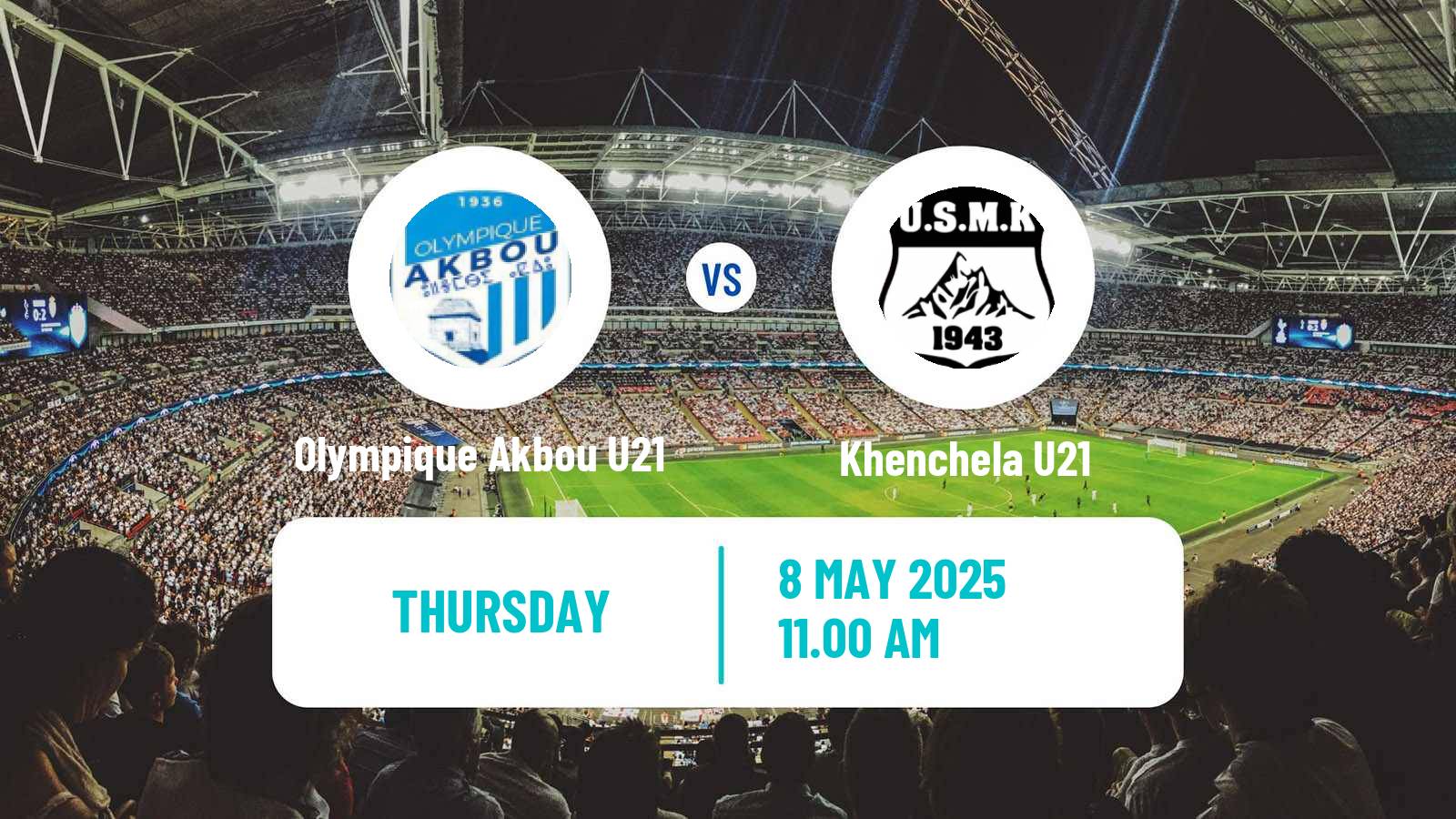 Soccer Algerian Ligue U21 Olympique Akbou U21 - Khenchela U21