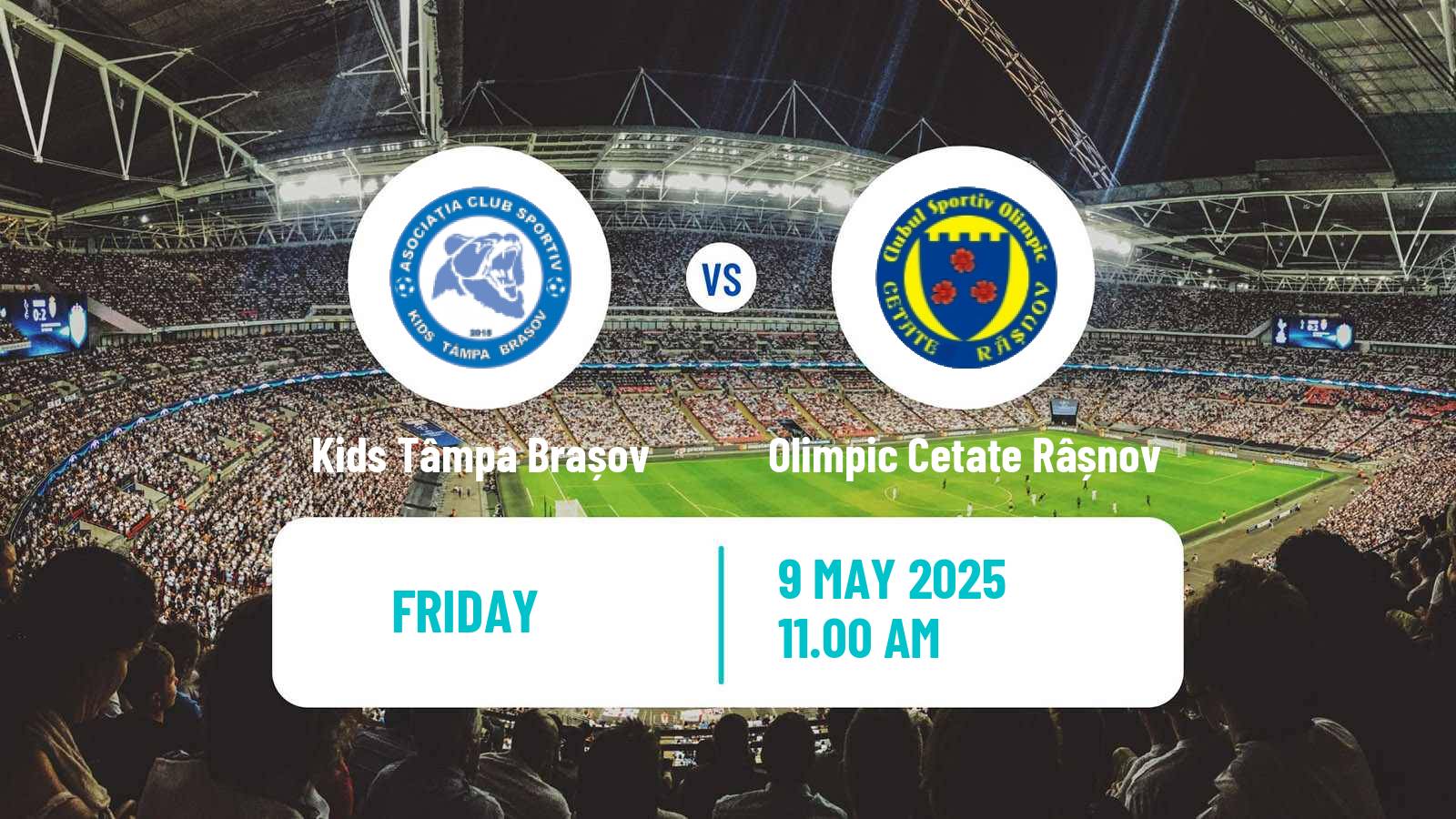 Soccer Romanian Liga 3 - Seria 6 Kids Tâmpa Brașov - Olimpic Cetate Râșnov