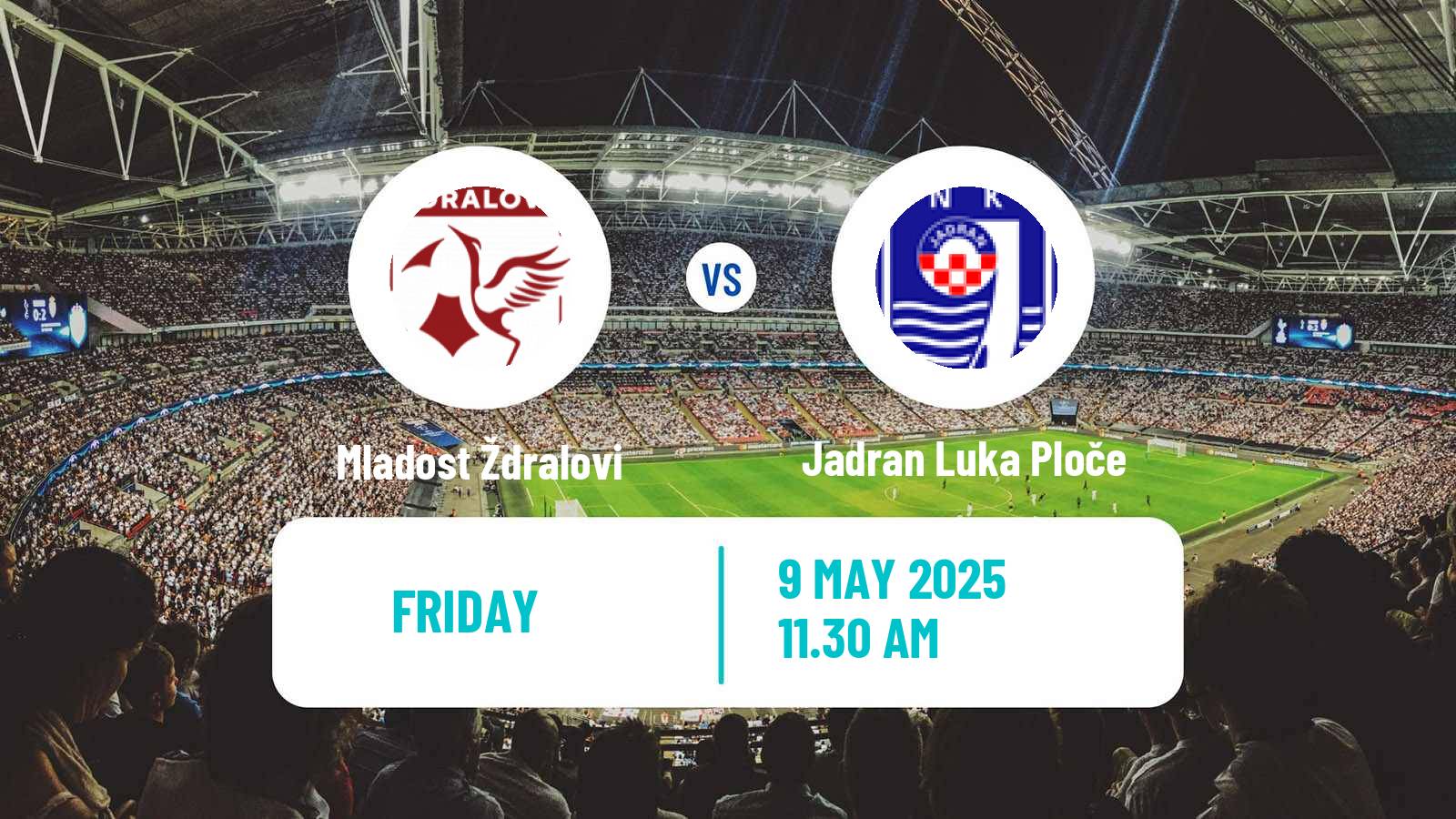 Soccer Croatian Druga NL Mladost Ždralovi - Jadran Luka Ploče
