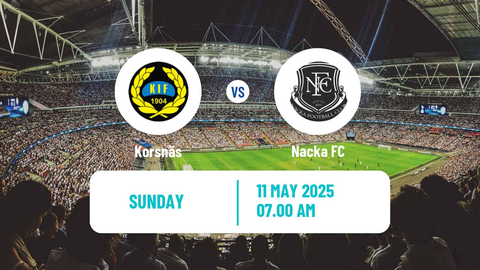 Soccer Swedish Division 2 - Norra Svealand Korsnäs - Nacka FC
