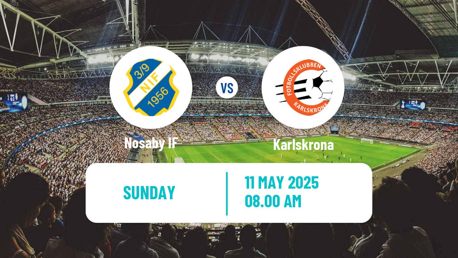 Soccer Swedish Division 2 - Södra Götaland Nosaby - Karlskrona